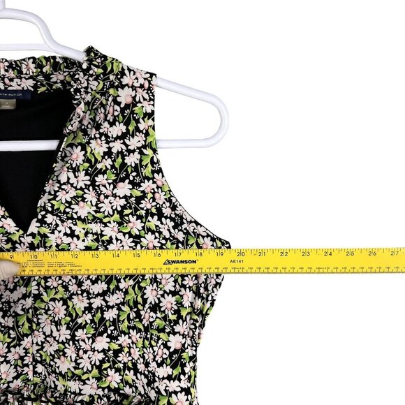 Tommy Hilfiger Womens 8 Ruffle Tiered Daisy Floral Sleeveless Dress Cottagecore - Picture 11 of 16